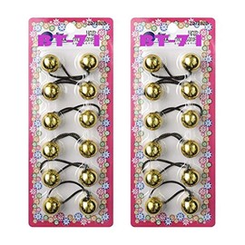 Tara Girls Twinbead Multi Cute Design Ponytail Elastics Pack Of 2 (BT71)