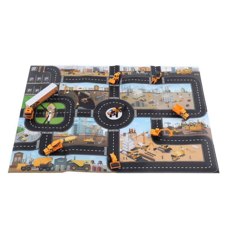 Construction Site Vehicles Toy Set High Simulation Kids Engineering Playset