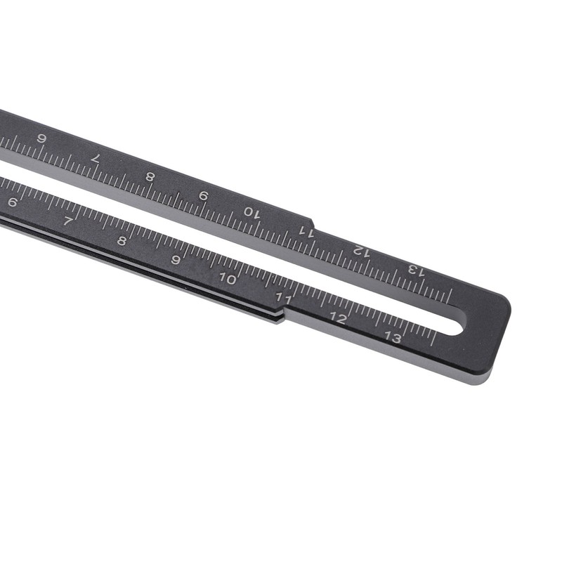 Woodworking Scriber Aluminium Alloy Multifunctional Marking Line Ruler T Type