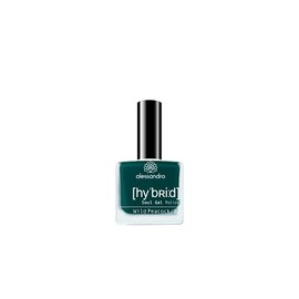 Alessandro Hybrid Lacquer Wild Peacock - Dark Petrol - In Just 3 Steps - Perfect Nails Without LED - Up to 10 Days Last!