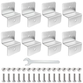 Solar Panel Mount 8 Pieces Z-Holder Aluminium Mounting Solar Panel for Mounting Solar Panel Roof Mounting for Flat Roof Motorhomes Boats Roofs Walls