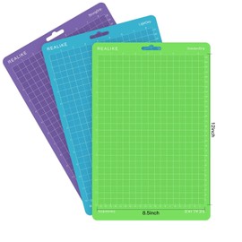 REALIKE Cutting Mat for Cricut Joy Xtra 8.5”x12” (2 StandardGrip, 2 LightGrip, 2 StrongGrip 6 Mats), Variety Adhesive Cutting mats for Cricut Joy Xtra Accessories