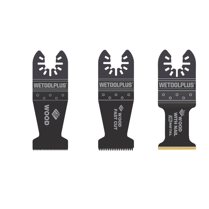 WETOOLPLUS 9 Pack Oscillating Multitool End Cut Blades with Universal