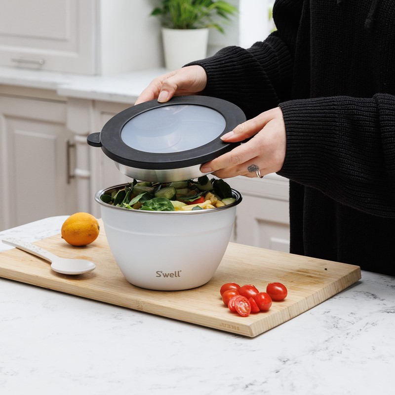 S'well Salad Bowl Kit, Moonstone, 1.9L - Salad Lunch Box