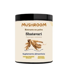 Hongos Adaptógenos - Hongo Shatavari - 120 Cápsulas - Suplemento Natural - Apoya el Sistema Reproductivo Femenino - Más de 5 Meses de Suministr