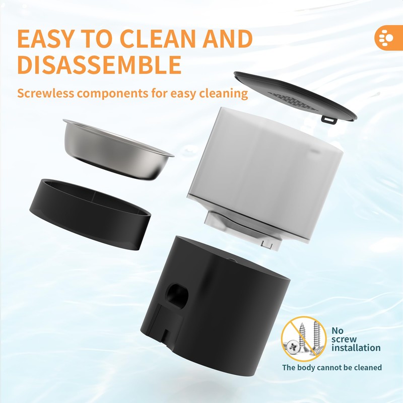 Automatic Cat Feeder and Water Fountain Gravity Feeder 3L Dry