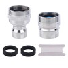 lasuroa 2pcs Dishwasher Sink Faucet Adapter with Aerator, Chrome Quick