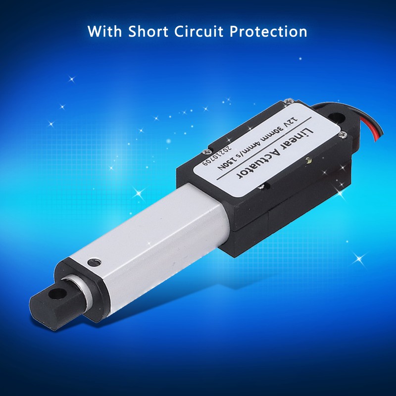Linear Actuator 30mm DC 12V Noise Cancelling Short Circuit Protection