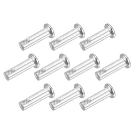 sourcing map 25Pcs 3/16"x5/8" Single Hole Clevis Pins, Carbon Steel Flat Head Single Hole Clevis Pins for Mechanics Repair, Furniture Installation, Industrial Equipment, DIY (Blue White)