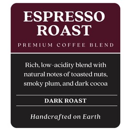 Copper Moon Dark Roast Whole Bean Coffee, Espresso Blend, 5 Lb
