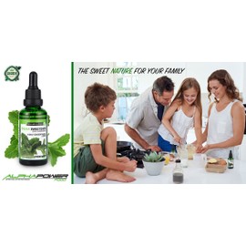 ALPHAPOWER FOOD | Stevia, zuckerfreie flavour Drops MANGO | 100% natürliches liquid Aroma + Zuckerersatz für Wasser, Müsli, Süßspeisen, Smoothies