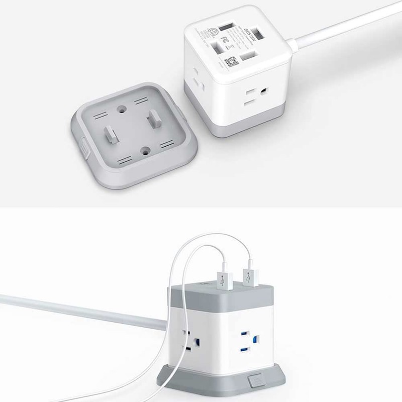 BESTEK Supresor de Picos con Wi-Fi y Alimentación USB, MRJ3013