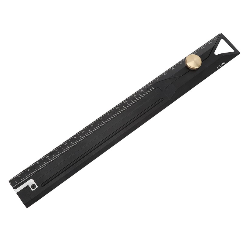 Aluminum Alloy Straight Ruler 25cm Precise Scale Professional for Woodworking