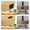 KPQ Bedside Lamp Touch Control Table Lamp with USB A+C