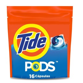 Tide Detergente En Cápsulas Pods, Para Ropa Blanca Y De Color, 16 Unidades