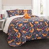 Lush Decor Pixie Fox Reversible Quilt Set, 3 Piece Set,