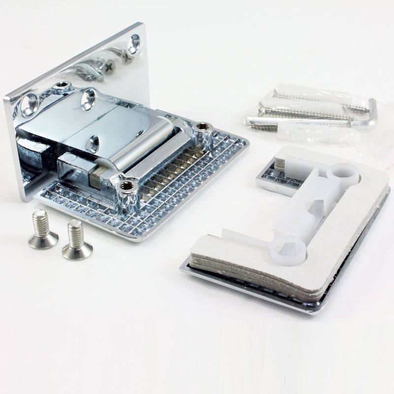 Di Vapor (R) 90 Degree Wall Mounted Shower Door Glass