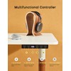 Deroavixe Electric Standing Desk, Height Adjustable Desk with Round Tube