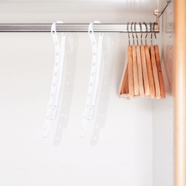 20pcs Display Hanger Strips Coordinate Heavy Weight with Holes Space Saving Hangers Stable Closet Hanger Connector Organizers for Clothes Hanging Accessories