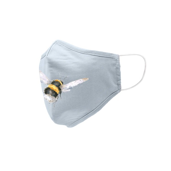 Wrendale Designs Wrendale Flight of the Bumble Bee Adult Face Cover Cotton Bamboo