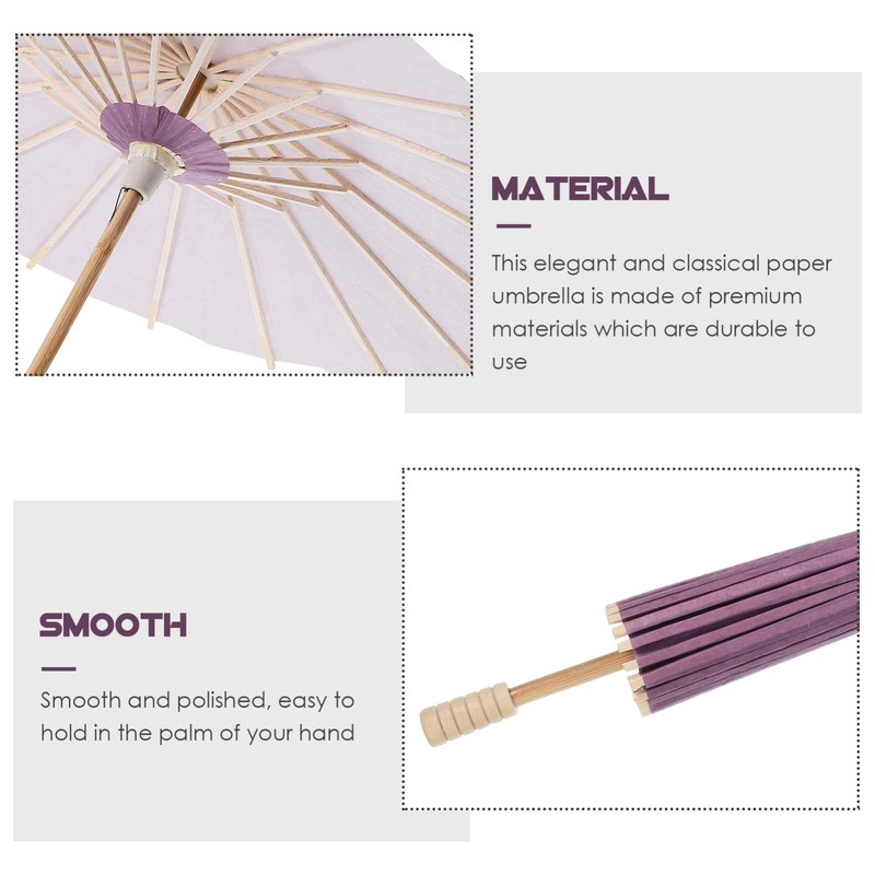 ledmomo Mini Paper Umbrella, Japanese Umbrella, 11.8 inches (30 cm),