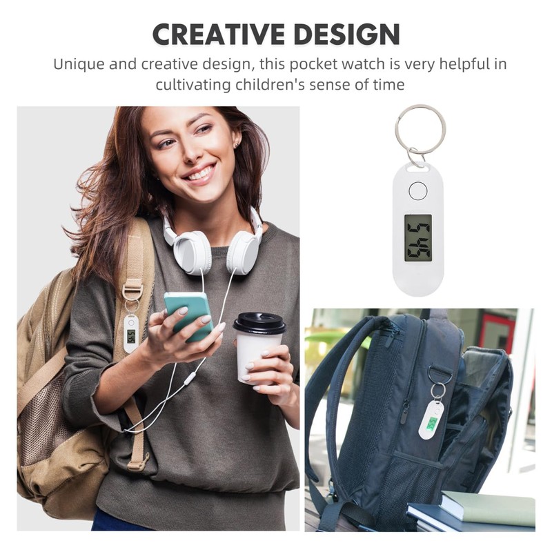 iplusmile Keychain Watch - Multifunctional Electronic Pocket Watch - Digital