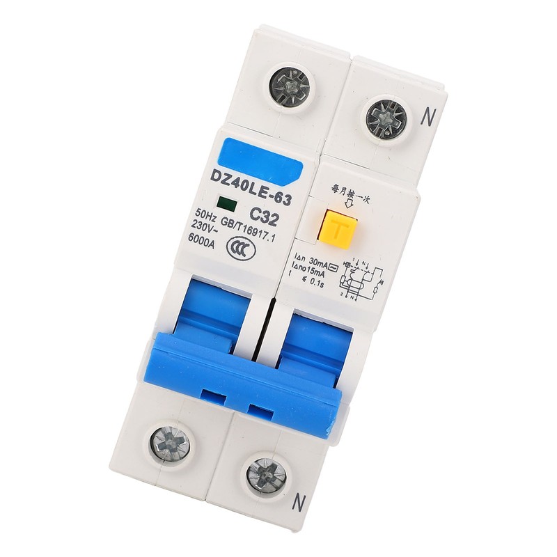 Miniature Circuit Breaker 1P Plus N Rail Mounting Double Handle