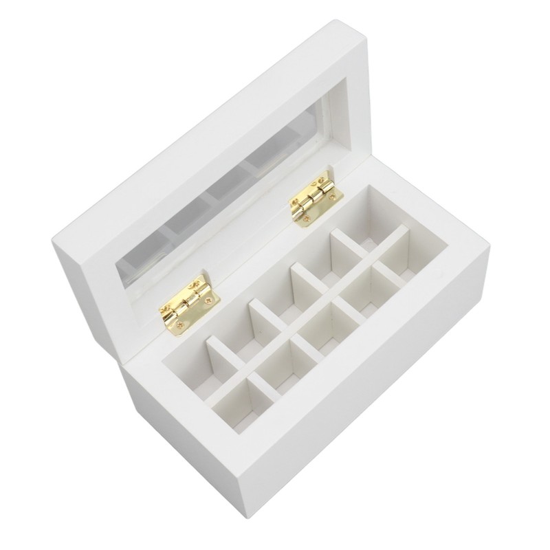 10 Slots Essential Oil Storage Box Case Bamboo Wood Essential