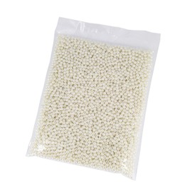 INSPIRELLE 4500pcs 5mm Ivory Art Faux Pearl Beads ABS Round Loose Spacer Beads for DIY Craft Necklaces Bracelets Jewelry Making