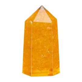 dssmboom Pack of 2 Healing Crystal Wands Hexagonal Crystal Point for Meditation Wicca Chakra Balancing, Rock Quzrtz