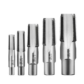 Tap Pipe Extended Pipe threadtap NPT high Speed Steel (HSS) Lengthened Taper Pipe Thread Taps DRINYOUNG (5 pcs:：1/8 1/4 3/8 1/2 3/4)