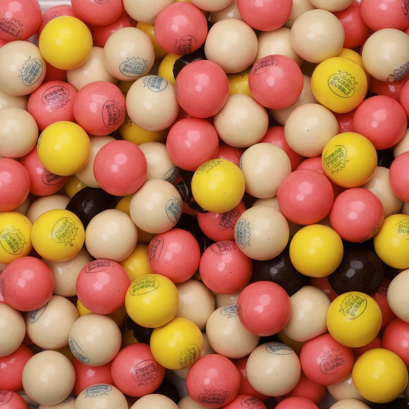 Banana Split Gumballs – 1 Inch Large Bubble Gum Balls