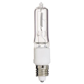 Satco S3157 120V 75-Watt T4 E11 Base Light Bulb, Clear (12 Pack)