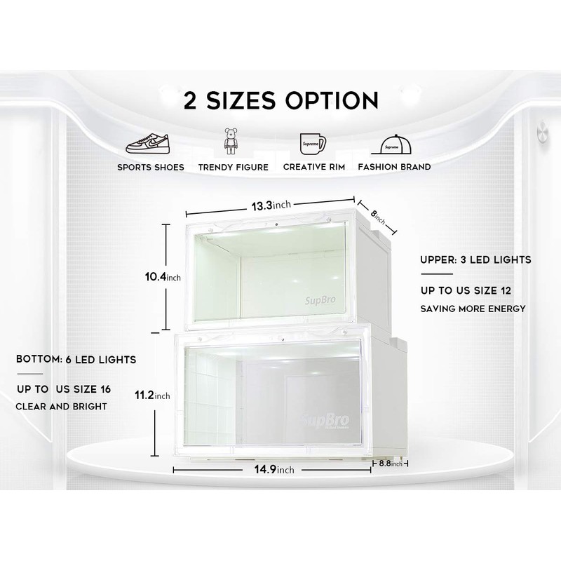 SupBro Led Collection Crate - Voice Control - Easy Access