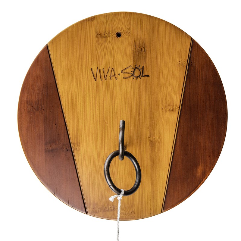 Triumph Sports Viva Sol Premium Bamboo Walnut Finish Hook and