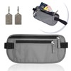 Riñonera de Viaje con Bloqueo RFID, Riñonera con Cremallera Invisible
