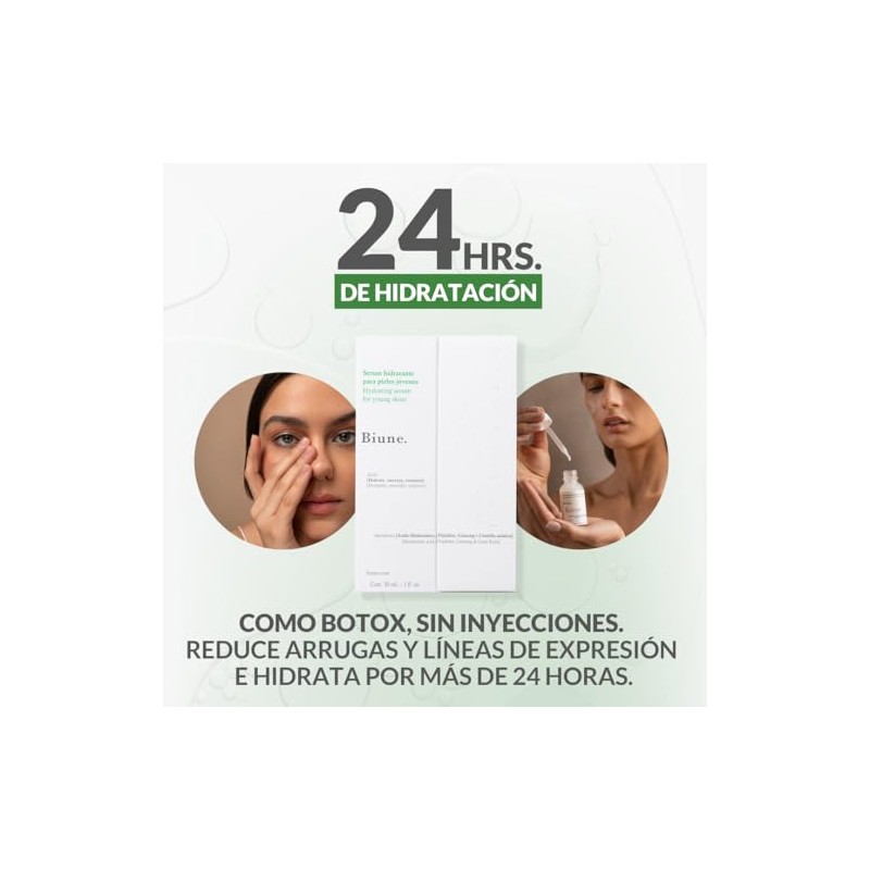 Serum Age-Prevention Reafirmante Con Ácido Hialurónico, Péptidos y Centella Asiática