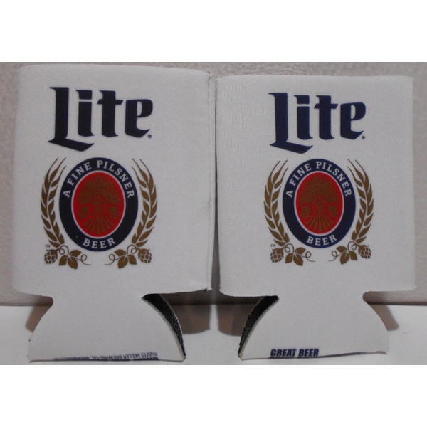 MILLER LITE Lot of 2 MILLER LITE BEER CAN COOLER