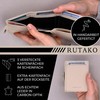 RUTAKO Slim Wallet with Coin Compartment, Mini Wallet for Men
