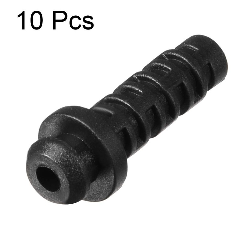 sourcing map Pack of 10 PVC Strain Relief Cable Kink
