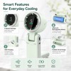 3-in-1 Portable Neck Fan for Travel – Foldable 5-Speed USB