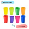 Yunamudo Set of 8,Small Plastic Cups(5.5oz),Reusable Open Cups in 8