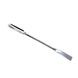 Scientific Labwares Stainless Steel Double Ended Micro Lab Scoop Spoon Half Rounded & Flat End Spatula Sampler (7")