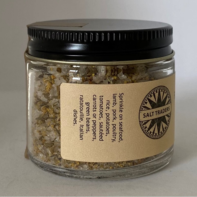 Salt Traders Fennel Thyme Flavor, Gourmet Infused Sea Salt -