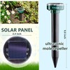 Gopher Repellent Ultrasonic Solar Powered - Mole Repellent Stakes Outdoor