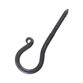 Ulfberth Forged hook with thread, approx. 10 cm, medieval LARP, warehouse life, warehouse kitchen, hook screw, ceiling mount, ceiling mount, wall hook, indoor, outdoor