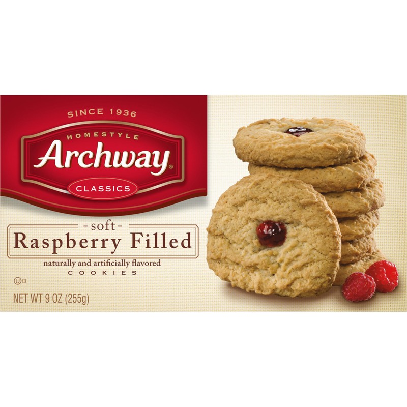 Archway Cookies, Raspberry Filled, 9 Oz