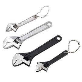 TOOLSTAR Mini Wrench Universal Adjustable Wrench Multifunction Mini Wrench Jaw Spanner Quick Metal Repair Portable Hand Tool (2.5 inch, Silver)