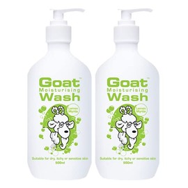 Goat Soap Moisturizing Body Wash Value Duo Pack 16.9 oz - Body Wash to Revive your Skin - Lemon Myrtle