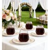 ROIMEE VONT 12oz Plastic Wine Glasses,40 Pack Stemless Clear Plastic